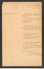k.k. naturhistorisches Hofmuseum, Intendanzakten 1885-1896 (Hauer), Aktenzahl Z.707/1890, Seite 1